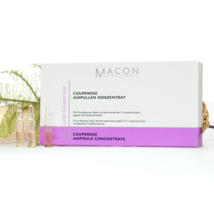 Set fiole MACON Couperose pentru reducerea rosetii si tratarea capilarelor fragile.