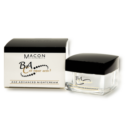 Crema de noapte MACON BA Cell Repair Activ pentru regenerare celulara si reducerea ridurilor.