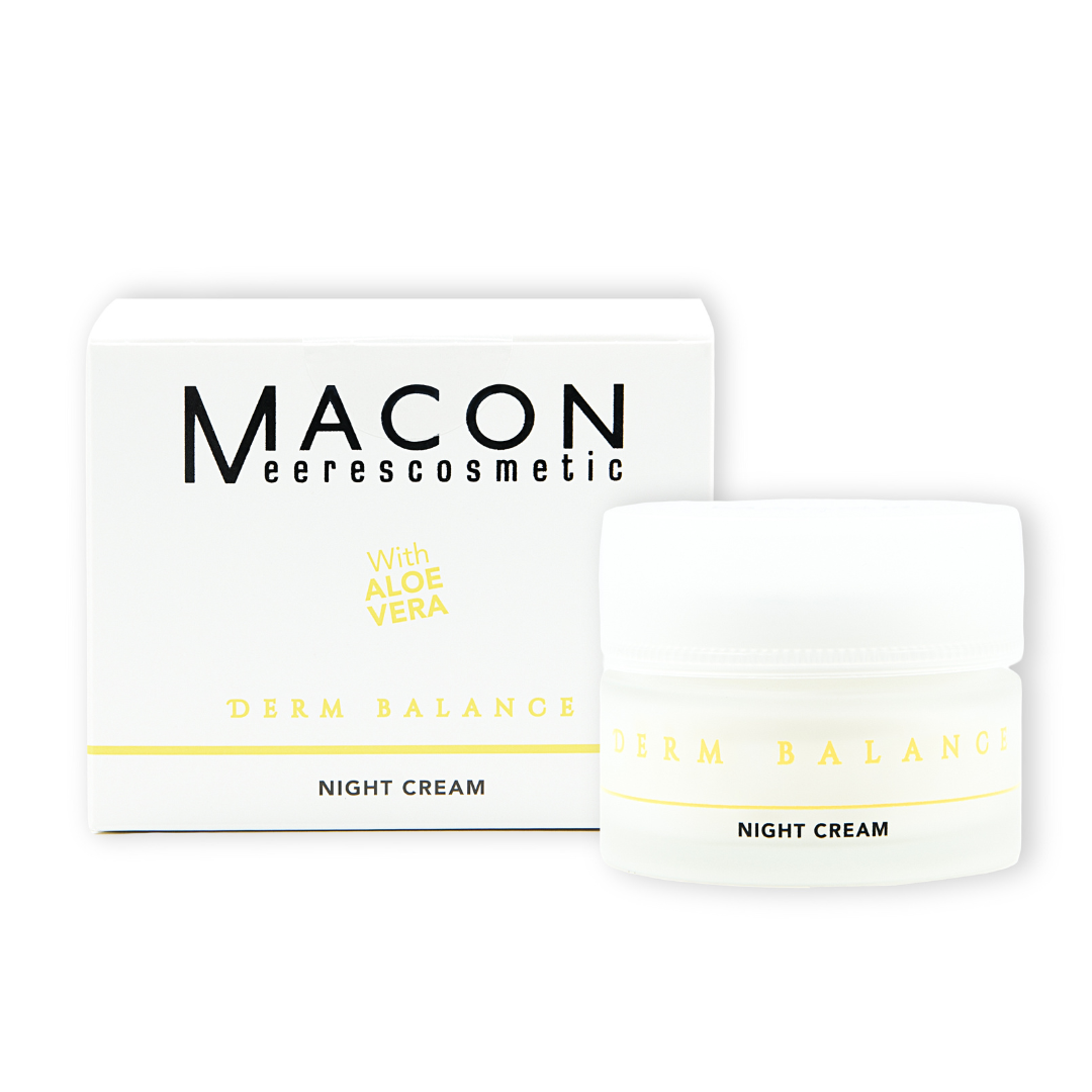 macon-dermabalanced.087 Crema de noapte MACON Derm Balance pentru regenerarea si calmarea tenului reactiv.