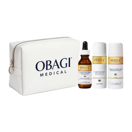 Set Obagi-C Fx pentru ten normal si uscat cu Vitamina C, Arbutina si lotiune exfolianta.